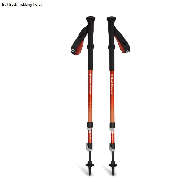 Black Diamond Trail Back Trekking Poles Burnt Sienna