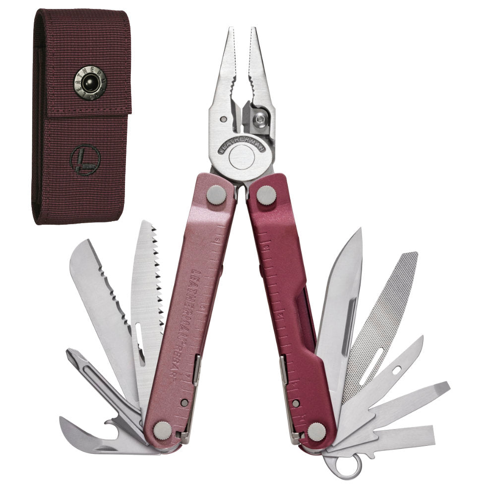 Leatherman Rebar Heathered Cranberry Pliers Multi-tool