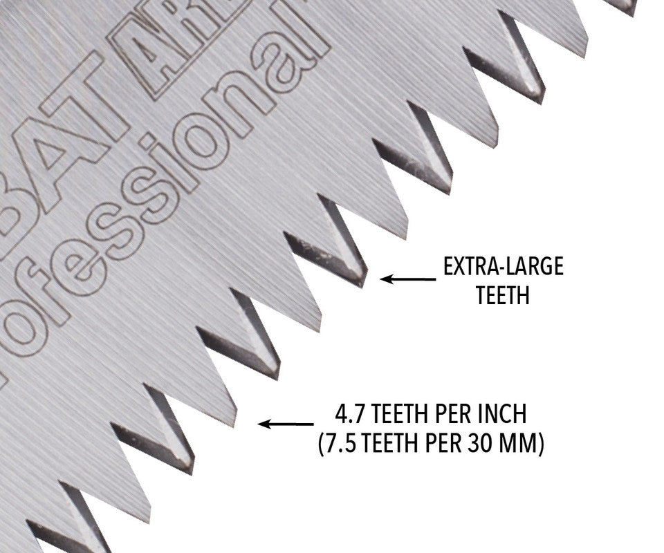 Silky Zubat Arborist Pro Hand Saw 330 - Curved - XLarge Teeth (722-33)